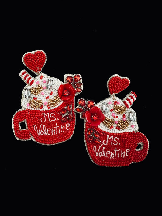 Ms. Valentine Mug Earrings